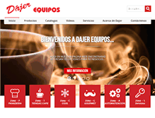 Tablet Screenshot of dajerequipos.com